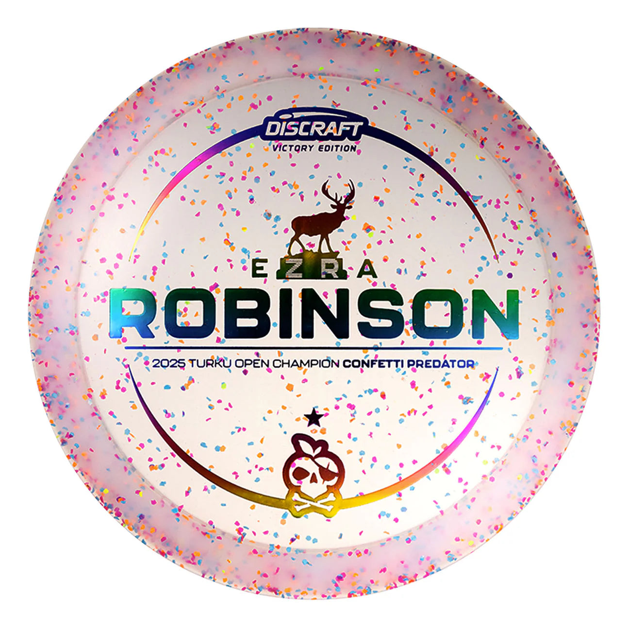 Discraft Z Confetti Predator Ezra Robinson Victory Edition 2025 Turku Open Champion