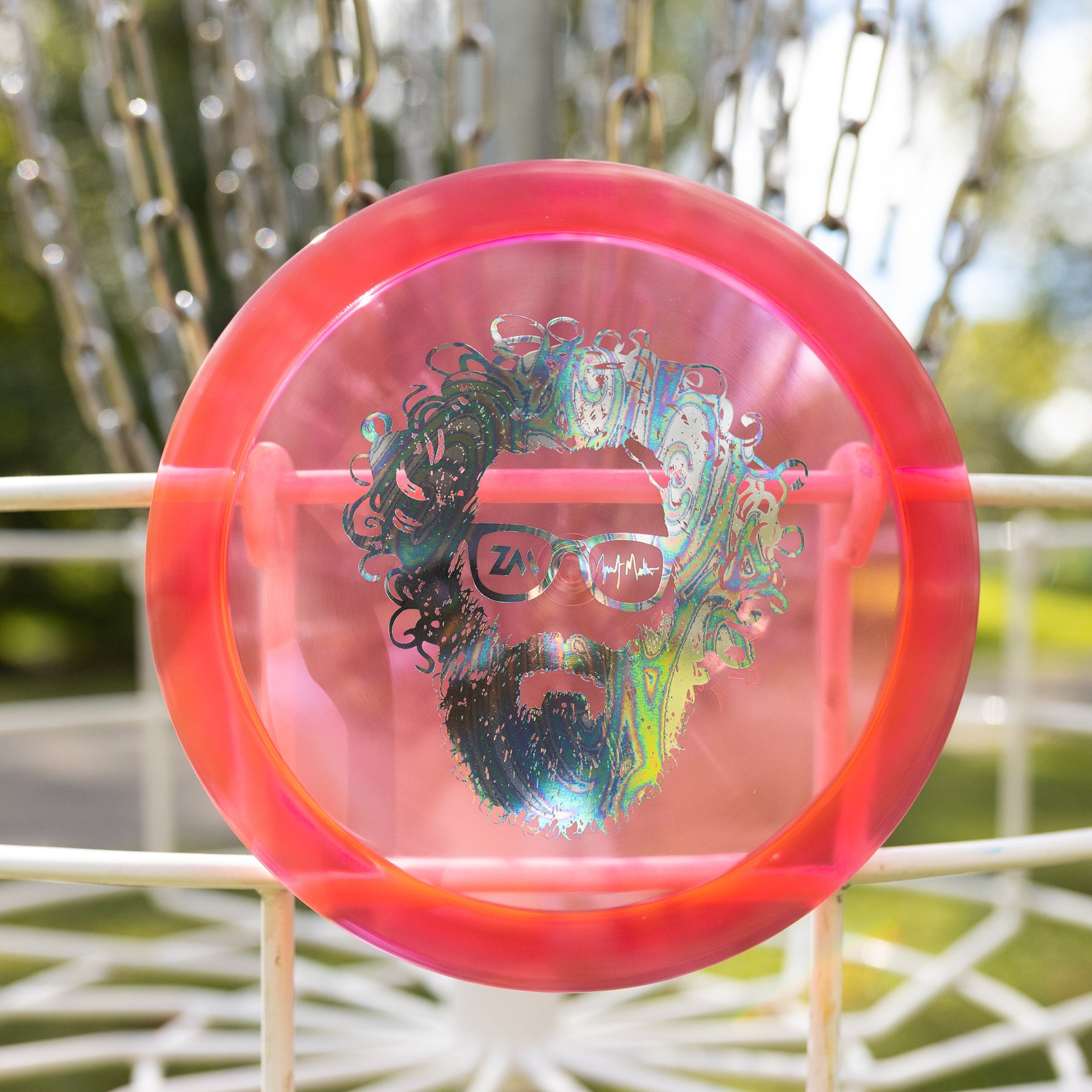 Dynamic Discs Lucid-Ice "FACE" Criminal Zach Melton Team Idlewild