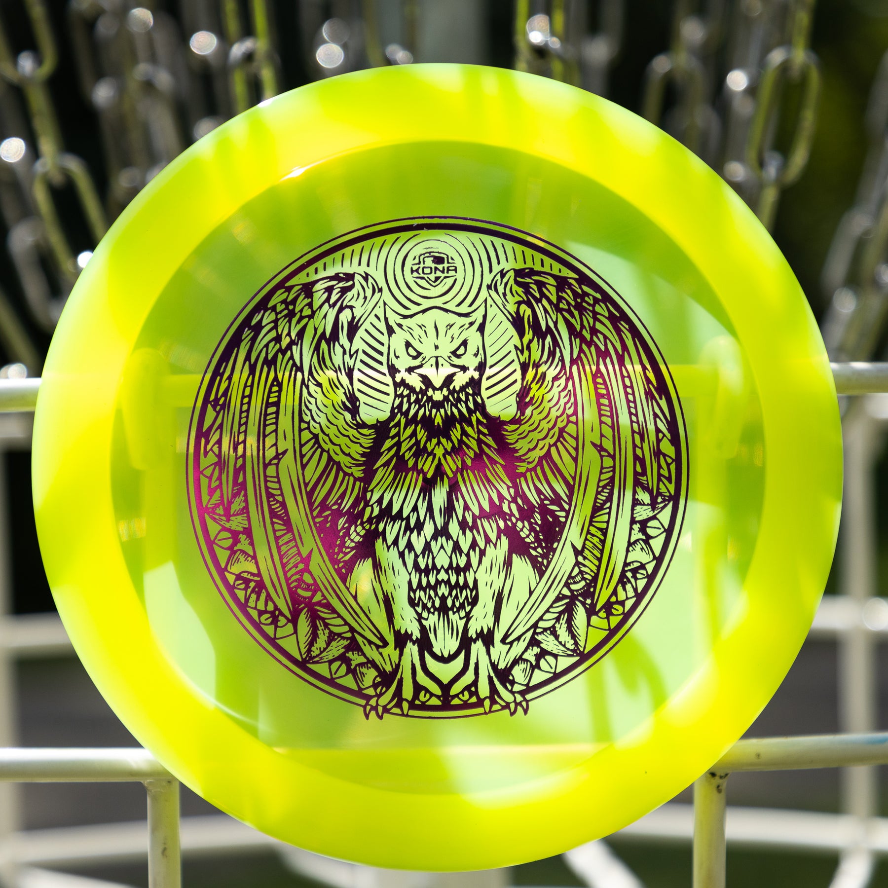 Dynamic Discs Lucid-Ice "Sun Bird" Criminal Kona Montgomery Team Idlewild