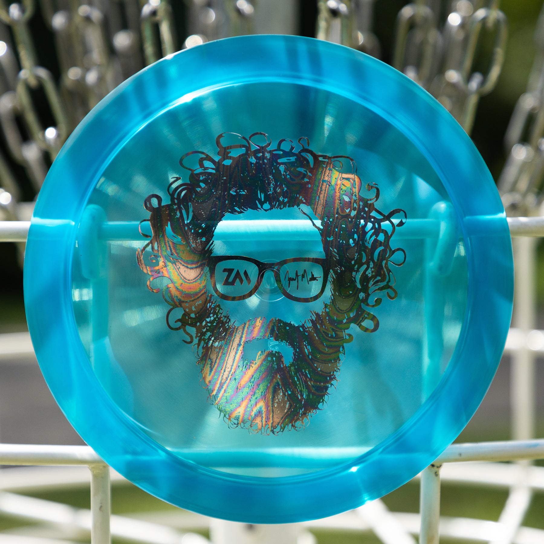 Dynamic Discs Lucid-Ice "FACE" Criminal Zach Melton Team Idlewild