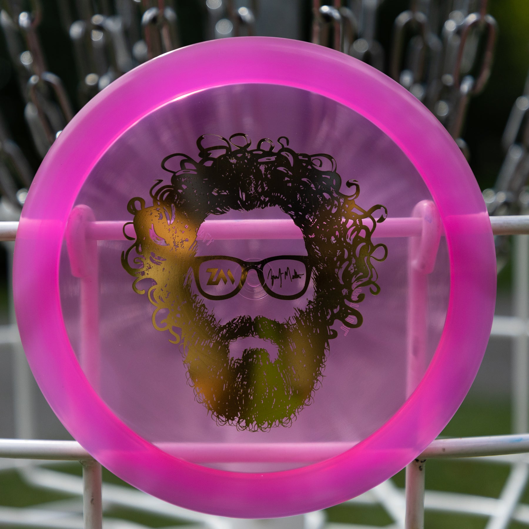 Dynamic Discs Lucid-Ice "FACE" Criminal Zach Melton Team Idlewild