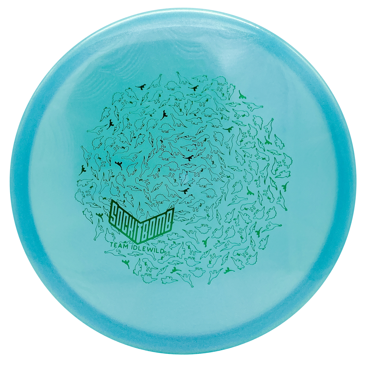 Dynamic Discs Lucid Ice Glimmer Suspect Dino Stamp Ricky Wysocki Team Idlewild