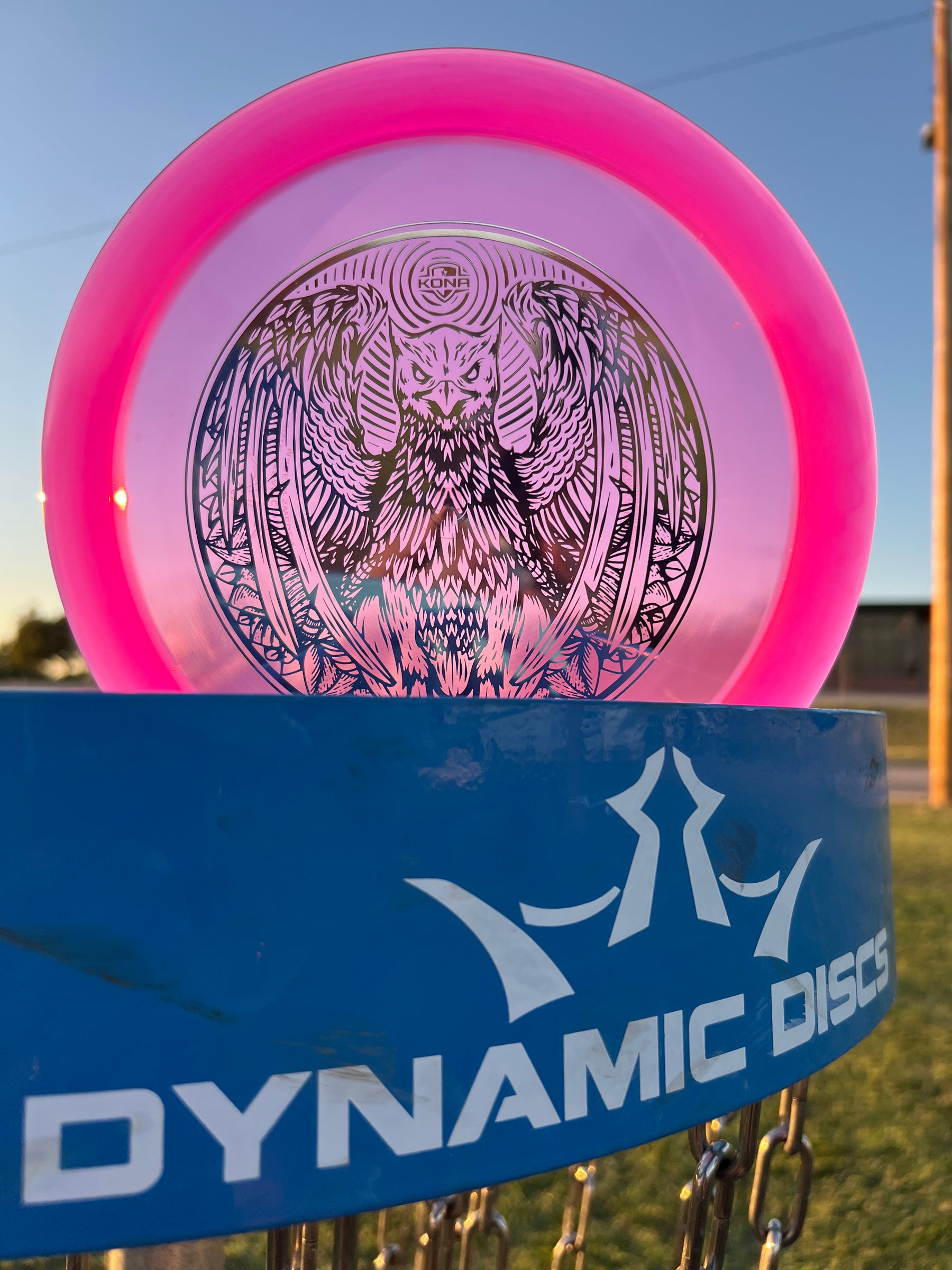 Dynamic Discs Lucid-Ice "Sun Bird" Criminal Kona Montgomery Team Idlewild